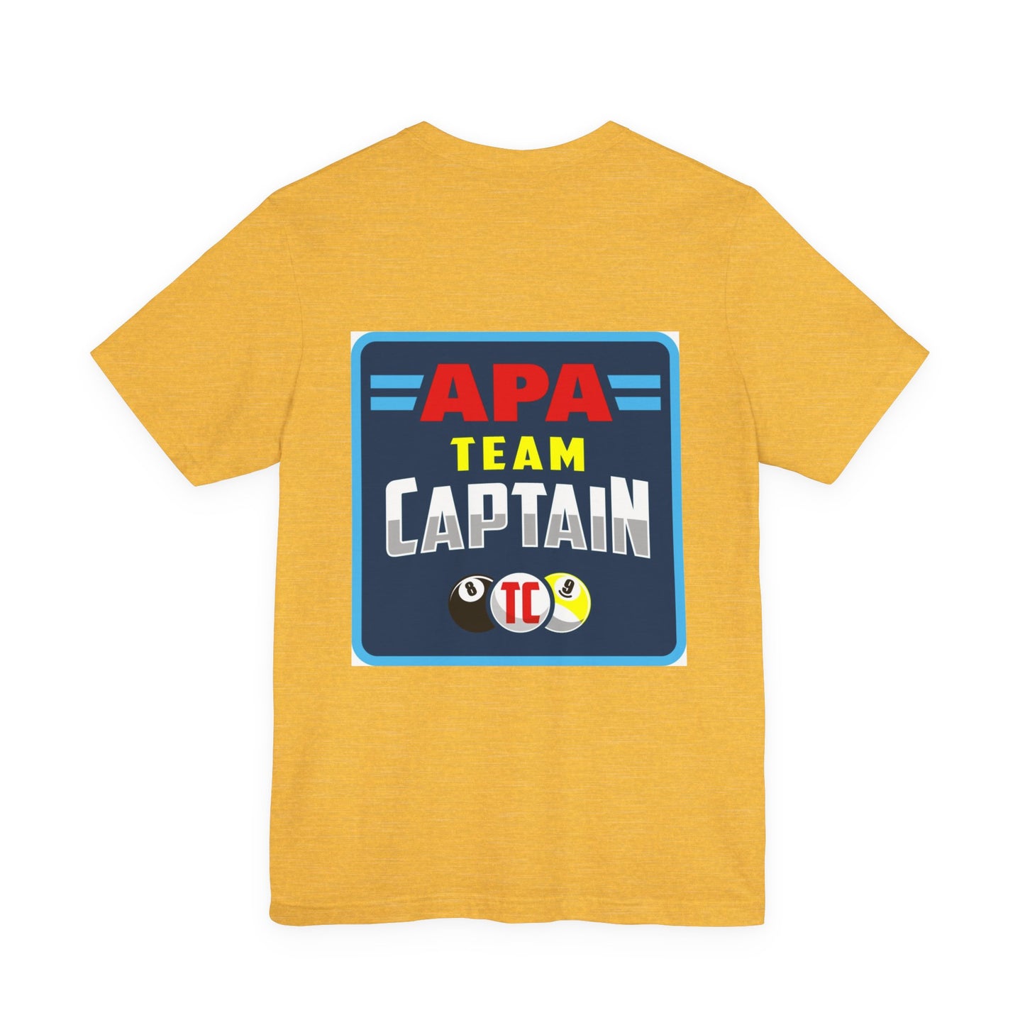 APA Team Captain Billiards Pool Player Graphic T-Shirt