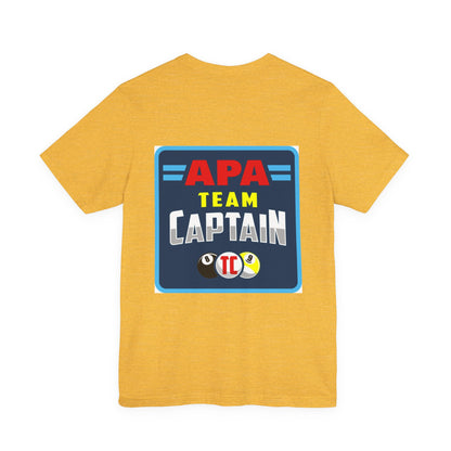 APA Team Captain Billiards Pool Player Graphic T-Shirt
