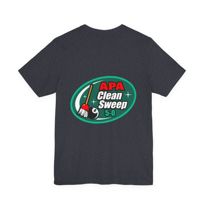 Billiards Pool Clean Sweep 5-0 Eight Ball Broom Graphic T-Shirt