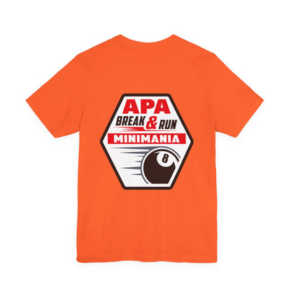 Break & Run Minimania 8-Ball Billiards T-shirt