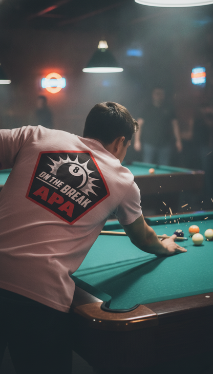 On The Break 8-Ball APA Billiards Graphic T-shirt