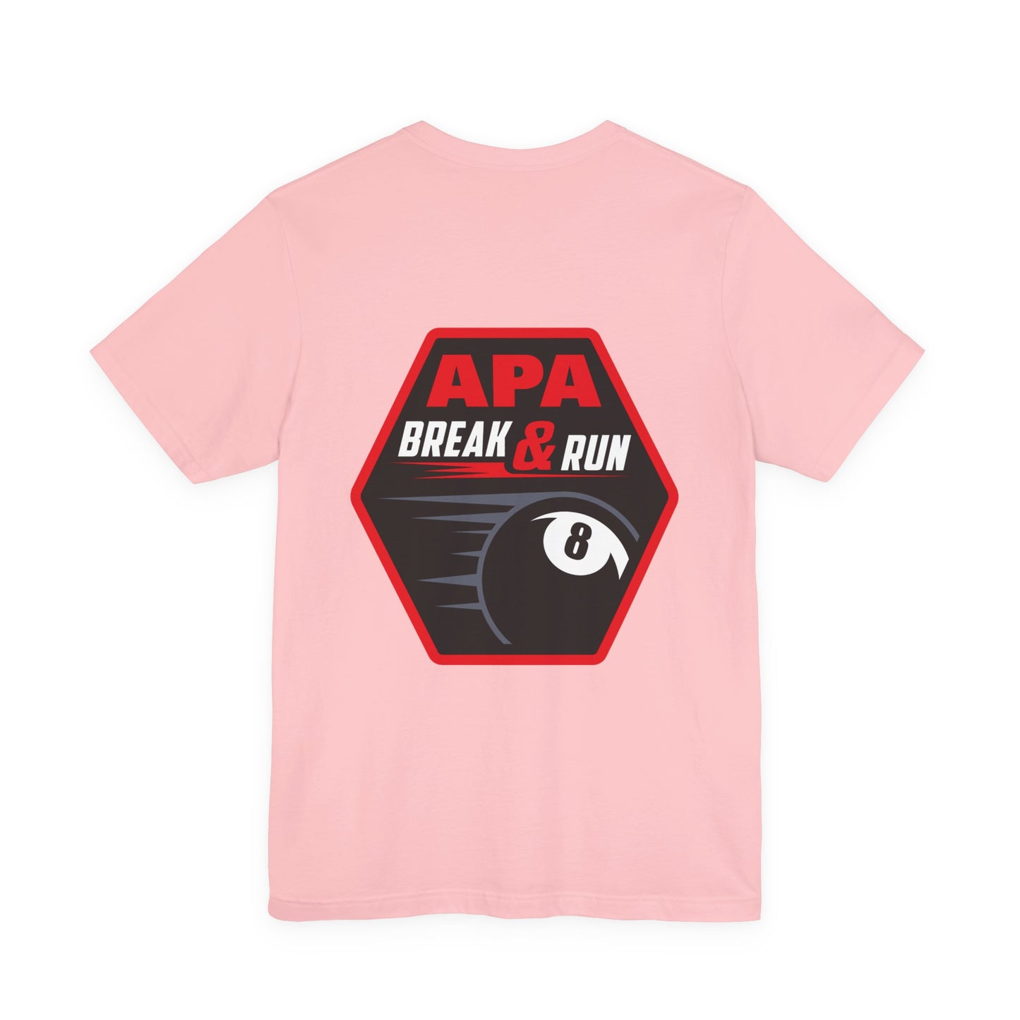 APA Break & Run Billiards 8-Ball Graphic T-Shirt