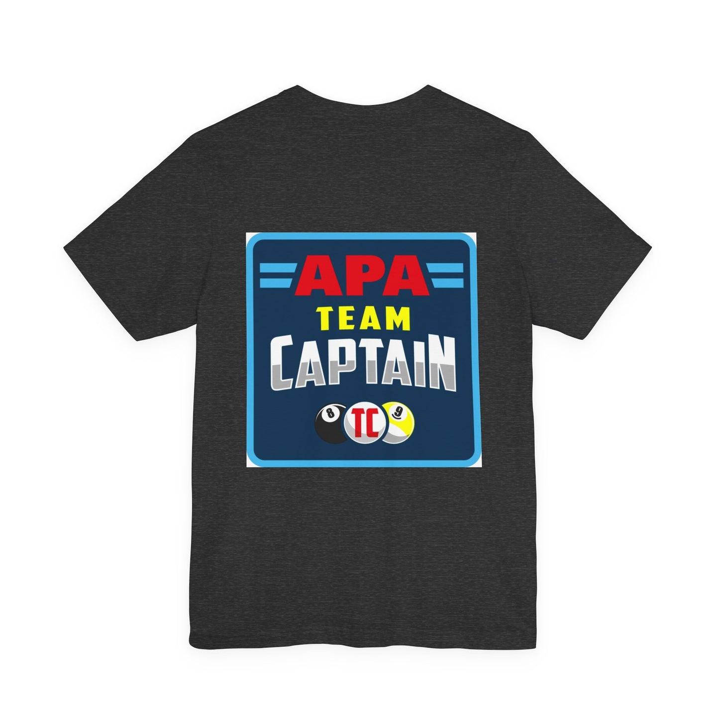 APA Team Captain Billiards Pool Player Graphic T-Shirt