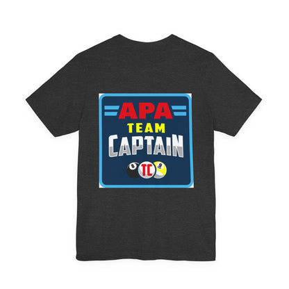 APA Team Captain Billiards Pool Player Graphic T-Shirt