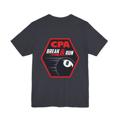 CPA Break & Run 8-Ball Pool Player Graphic Tee