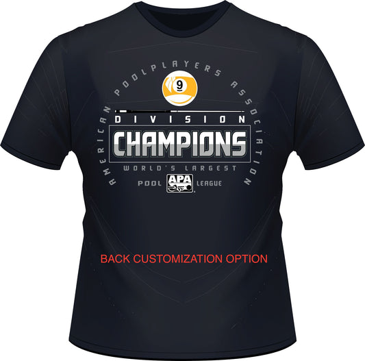 CUSTOMIZED- 9 Ball Men's Division Champion T-Shirt