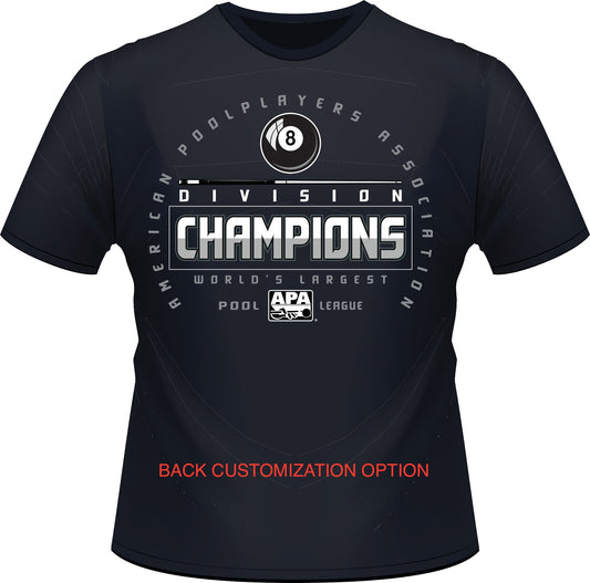 CUSTOMIZED- 8 Ball Men's Division Champion T-Shirt