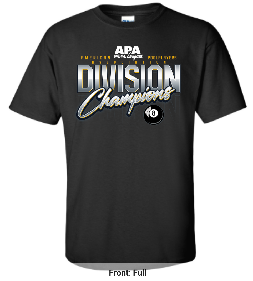 8 Ball Men's Division Champion T-Shirt
