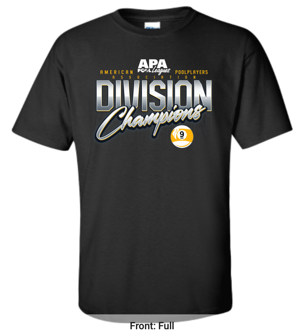 9 Ball Men's Division Champion T-Shirt