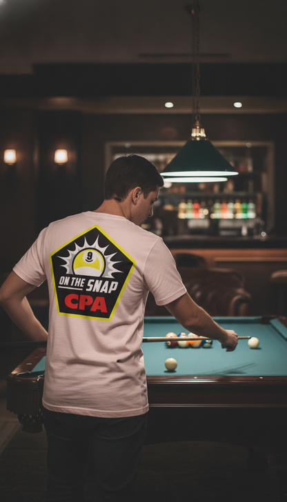 On The Snap CPA 9 Ball Billiards Enthusiast T-Shirt