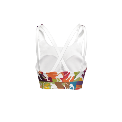 Women’s Racerback Sports Bra-Tennis