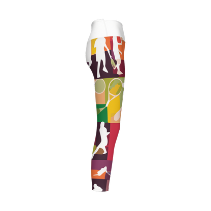 Women’s High-Rise Leggings-Tennis