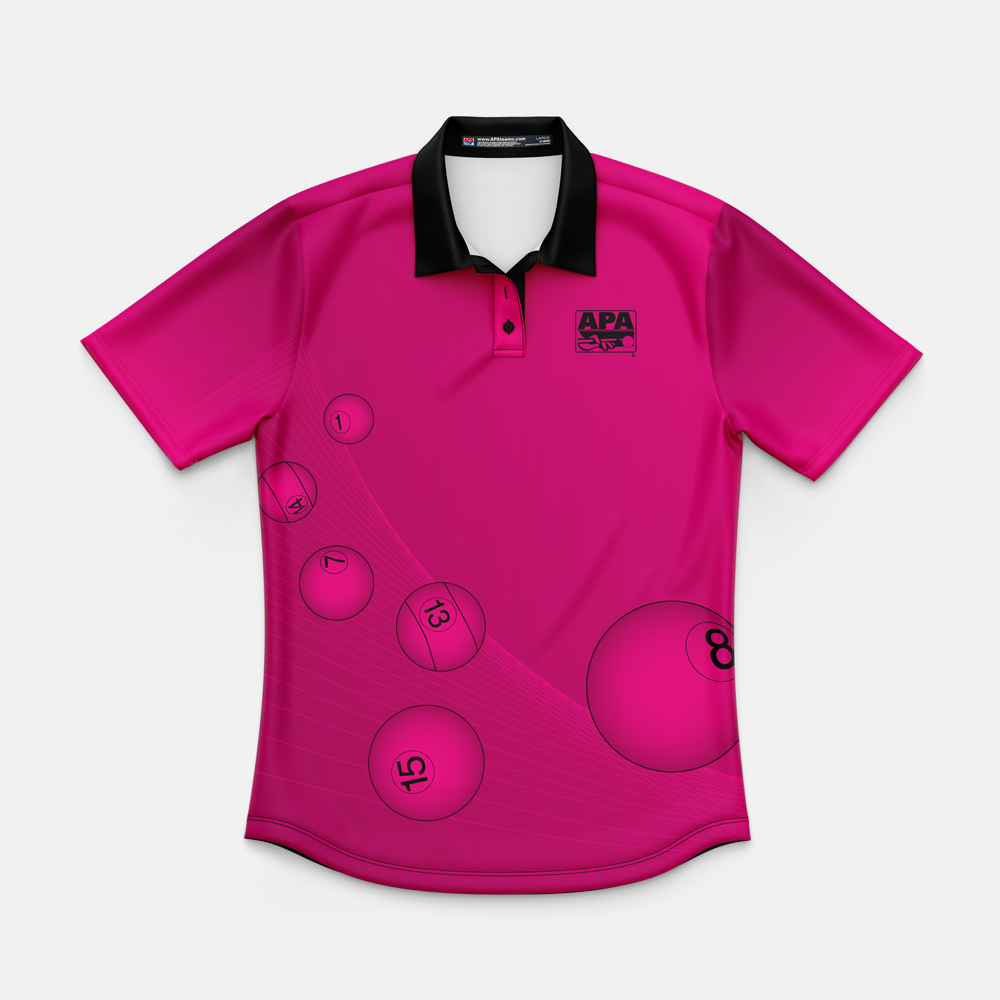 APA Pool Ball Womens Polo