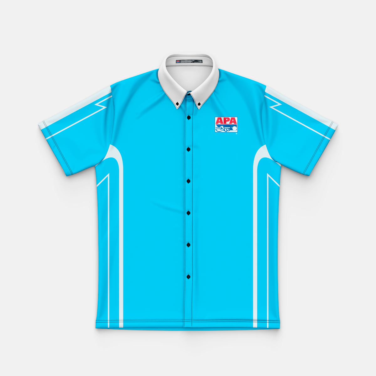 APA League Mens Full Button Crew