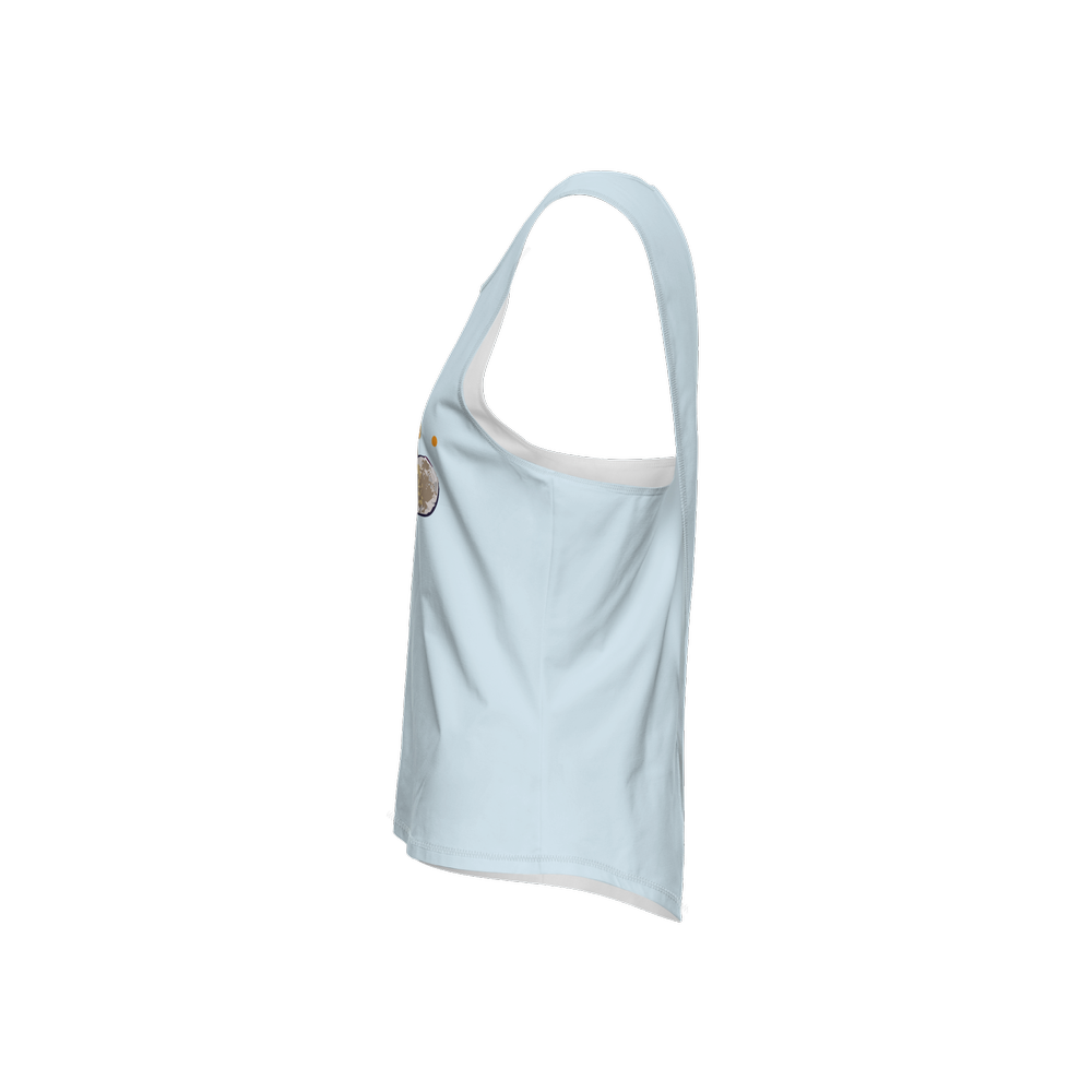 Women’s Cross Back Sleeveless Tank Top- Tennis