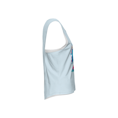 Women’s Cross Back Sleeveless Tank Top- Tennis